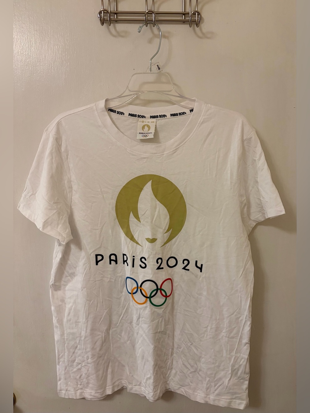 Paris 2024 White Graphic Women’s T‑Shirt